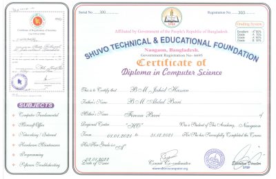 02.(d) (computer) Diploma in computer scince