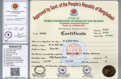 2.(e) (Computer) DIploma in office & Harware